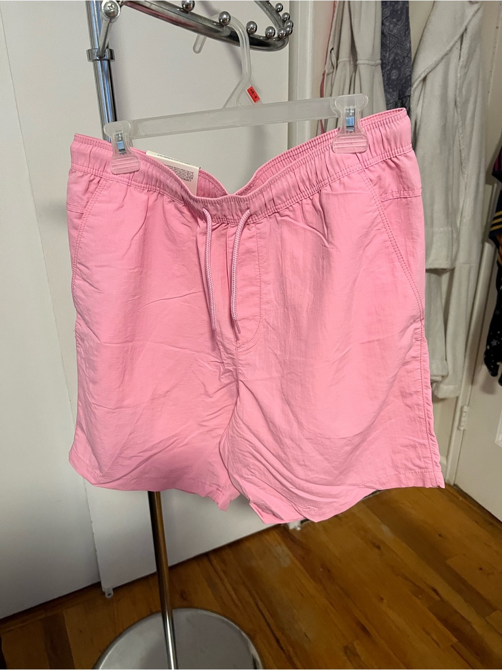 H&M Pink Drawstring Bermuda Shorts